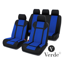 Авточохли Verde Ваз-2108-09 2114-15 Доміно синій
