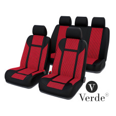 Авточохли Verde Ваз-2108-09 2114-15 Доміно червоний