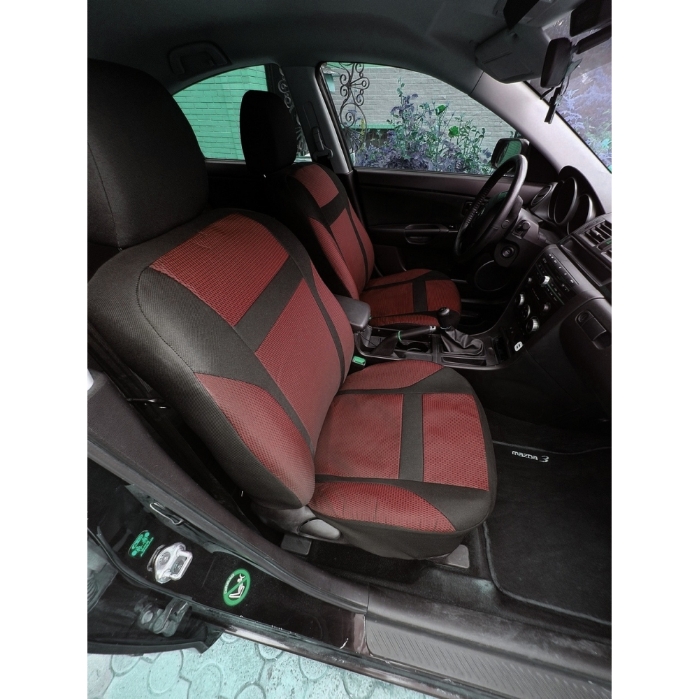 Авточохли Verde Ваз-2108-09 2114-15 Доміно червоний