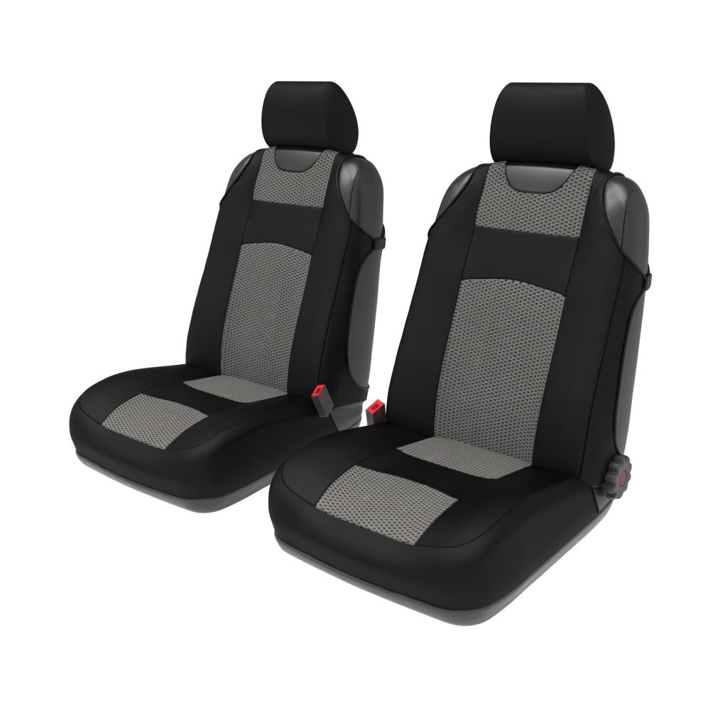 Авточохли Verde Майка 1+1 т.-сіра 100%  %%