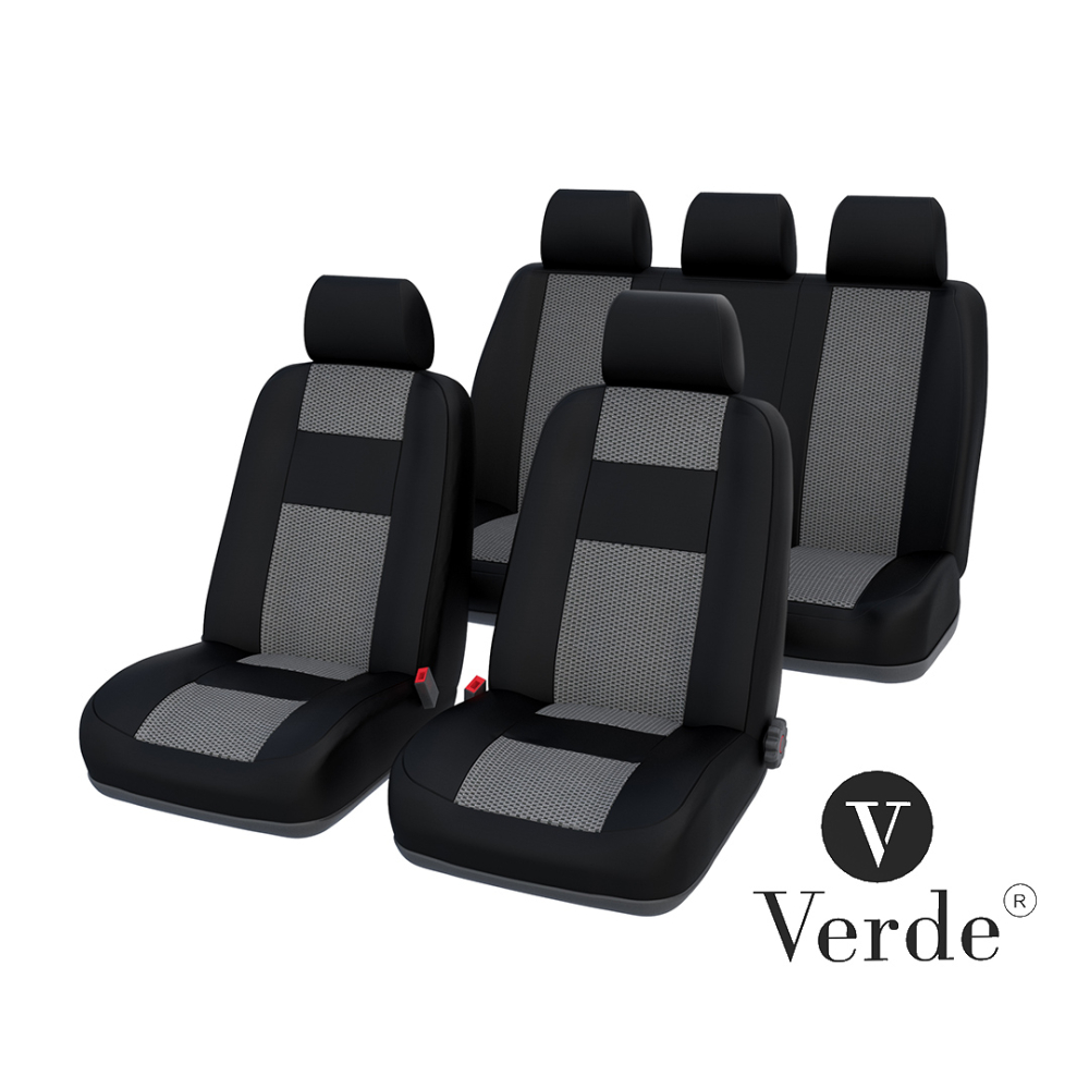 Авточохли Verde Ланос Тюнінг сірий