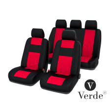 Авточохли Verde Ваз 2101-06 Тюнінг "В" червоний