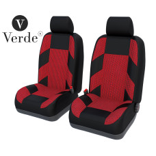 Авточохли Verde Зебра 1+1 B червона