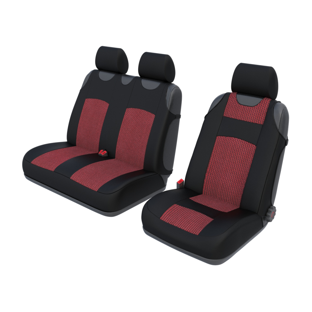 Авточохли Verde Майка 2+1 червона 100%