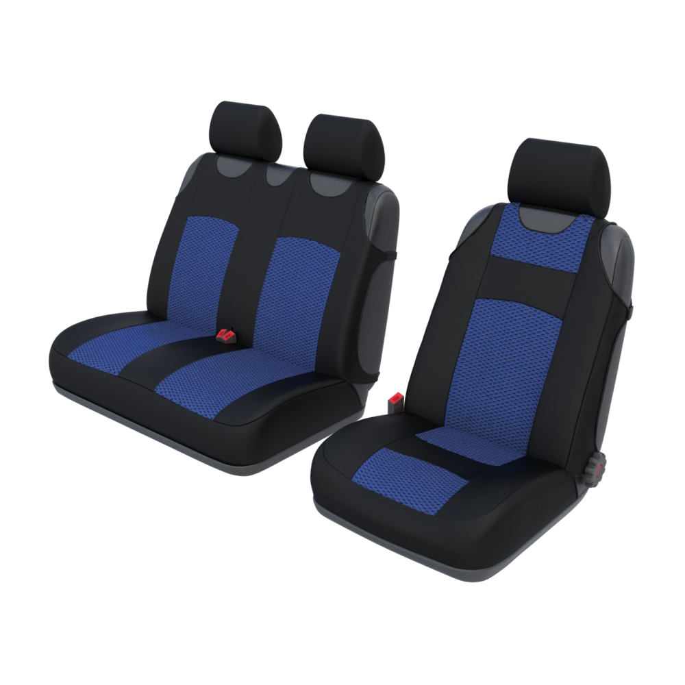 Авточохли Verde Майка 2+1 синій 100%