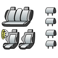 BMW X1 (E-84) 2009-2012рр. (універсал) (Recaro,airbag, 3 задні окремі спинки,кри