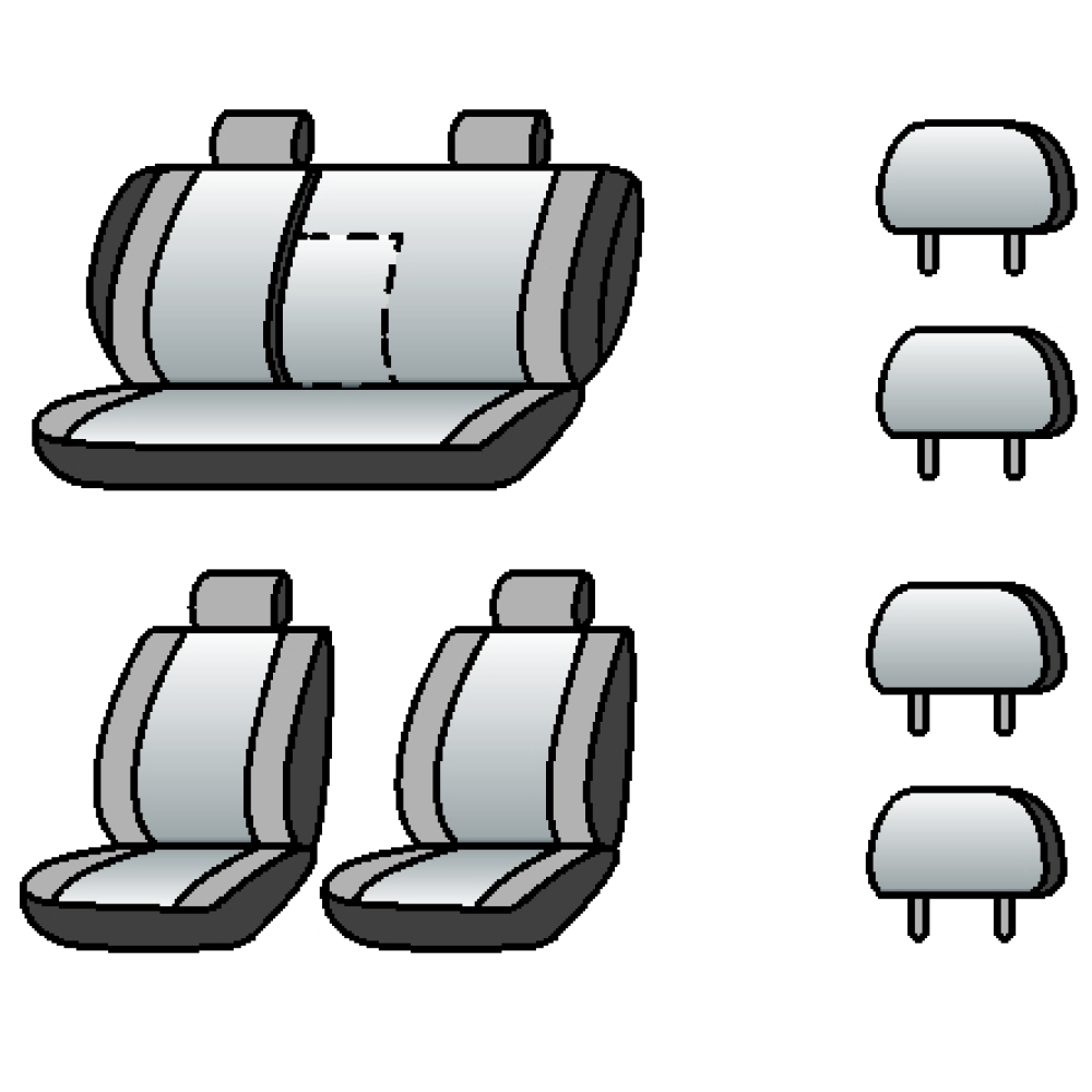 BMW 3 (E-46) 2001-2005рр. (седан) (спинка 1/3, задн. підлок., крила, 4 підгол.)