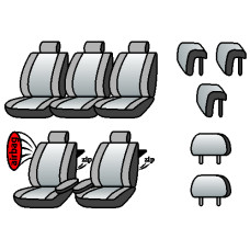 CITROEN Berlingo 2008-2017рр. Minivan (airbag, 2 пер.підлок, задні 3 окремі си