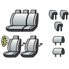 CITROEN C5 2008-2012рр. (седан) (airbag, сп. і сид. 1/3, 5 підгол.)