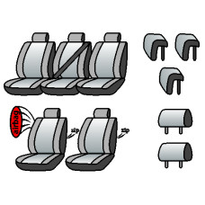 CITROEN C-8 2002-2014рр. Minivan (airbag, 5 окремих сидінь, 5 підгол.)