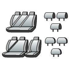 CITROEN Jumpy 2007-2012рр. (мінівен) (6 місць) (1-й ряд 1+2, 2-й ряд сп. і сид.