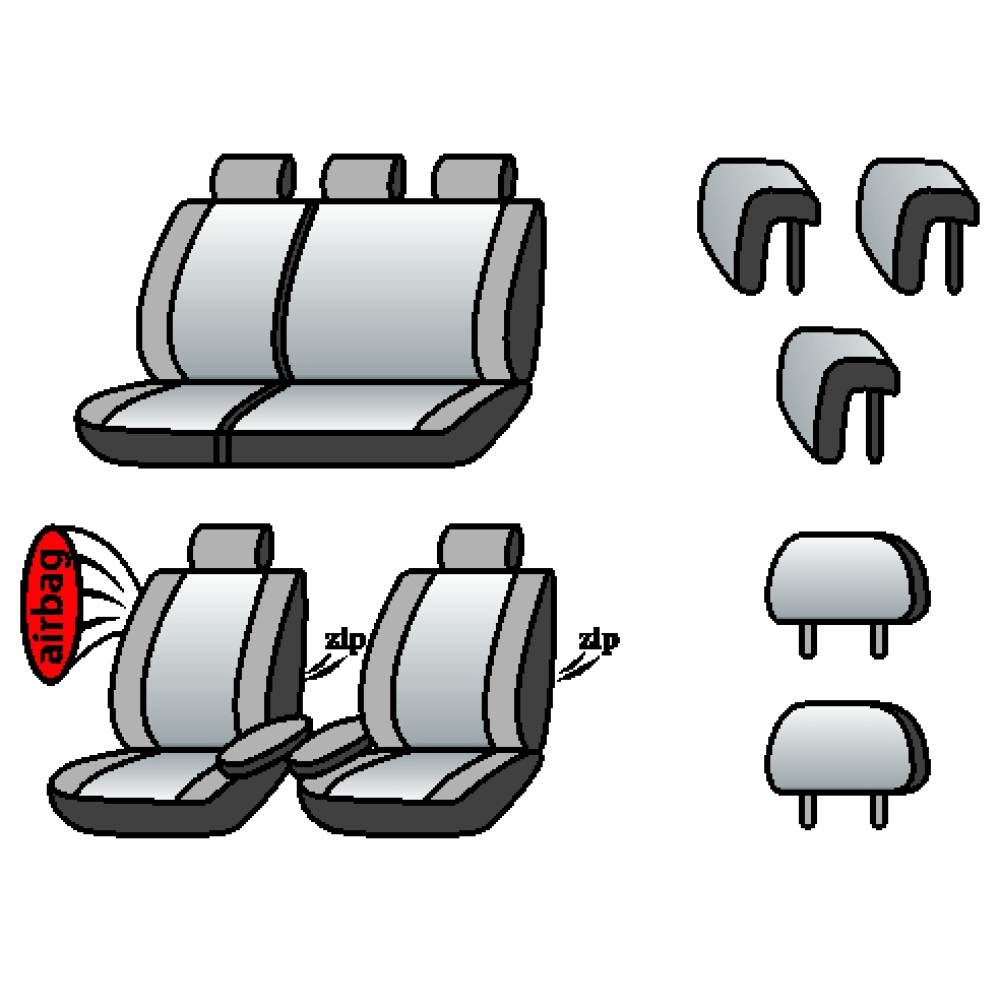 CITROEN Berlingo 2008-2017рр. (мінівен) (airbag,2 передн. підлок., сп. і сид. 1/