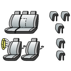 CHEVROLET Captiva 2011-2018рр. (універсал) (airbag, сп. і сид. 1/3, задн. підлок