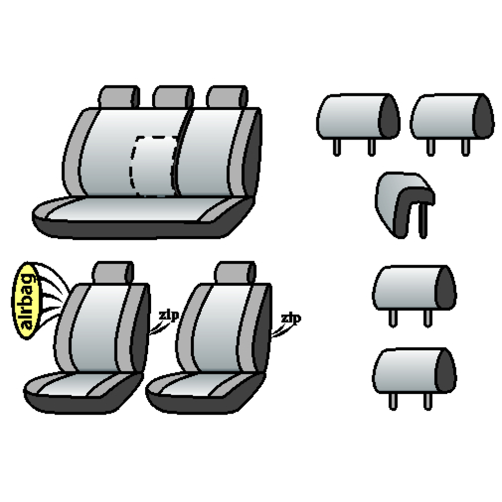 CHEVROLET Nubira 2005-2010рр. Wagon  (airbag, сп. 1/3, задн. підл., 5 підго