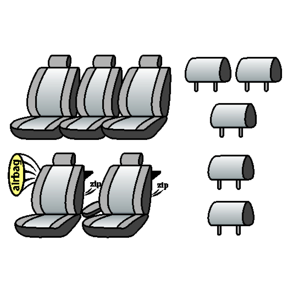 CHEVROLET Taсuma 2004-2008рр. (хетчбек) (airbag, 1 вод.підлок., столики, 5 окрем