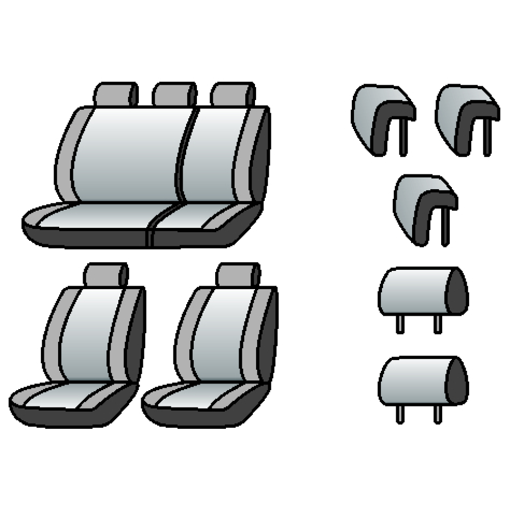 HYUNDAI i10 2007-2013рр (хетчбек) (спинка і сидіння 1/3, 5 підгол.)