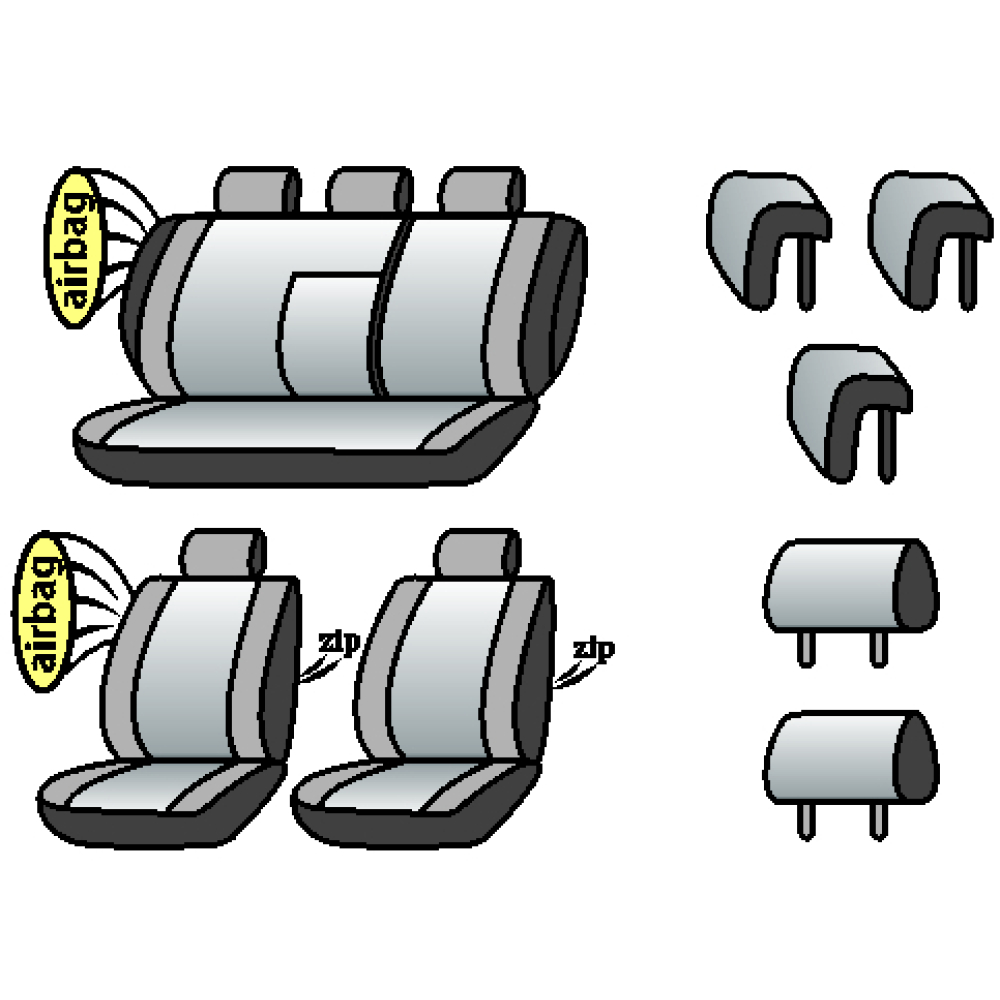 HYUNDAI i40 2011-2015рр. (седан) (airbag, сп. 1/3, задній підлок., крила, задній