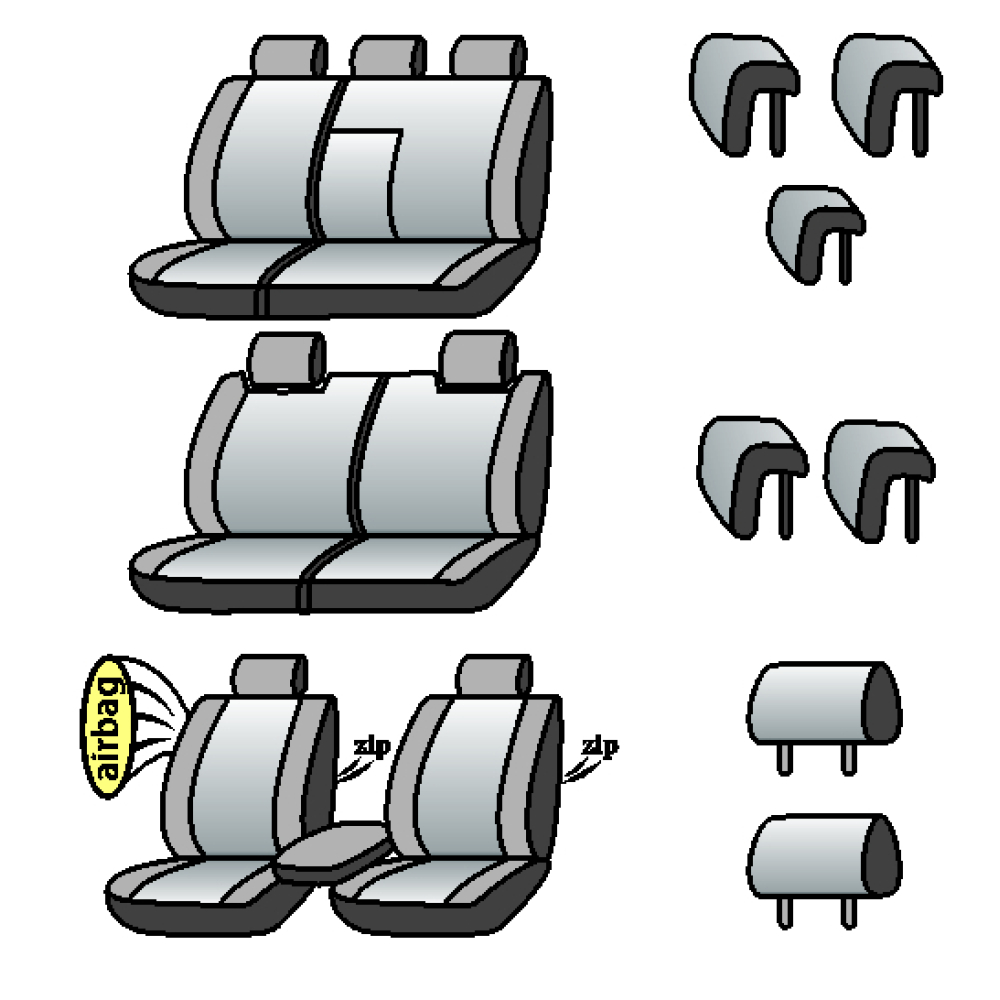 HYUNDAI Santa Fe 2006-2012рр.(7 місць)(універсал)(airbag, сп.і сид.1/3, пер.і за