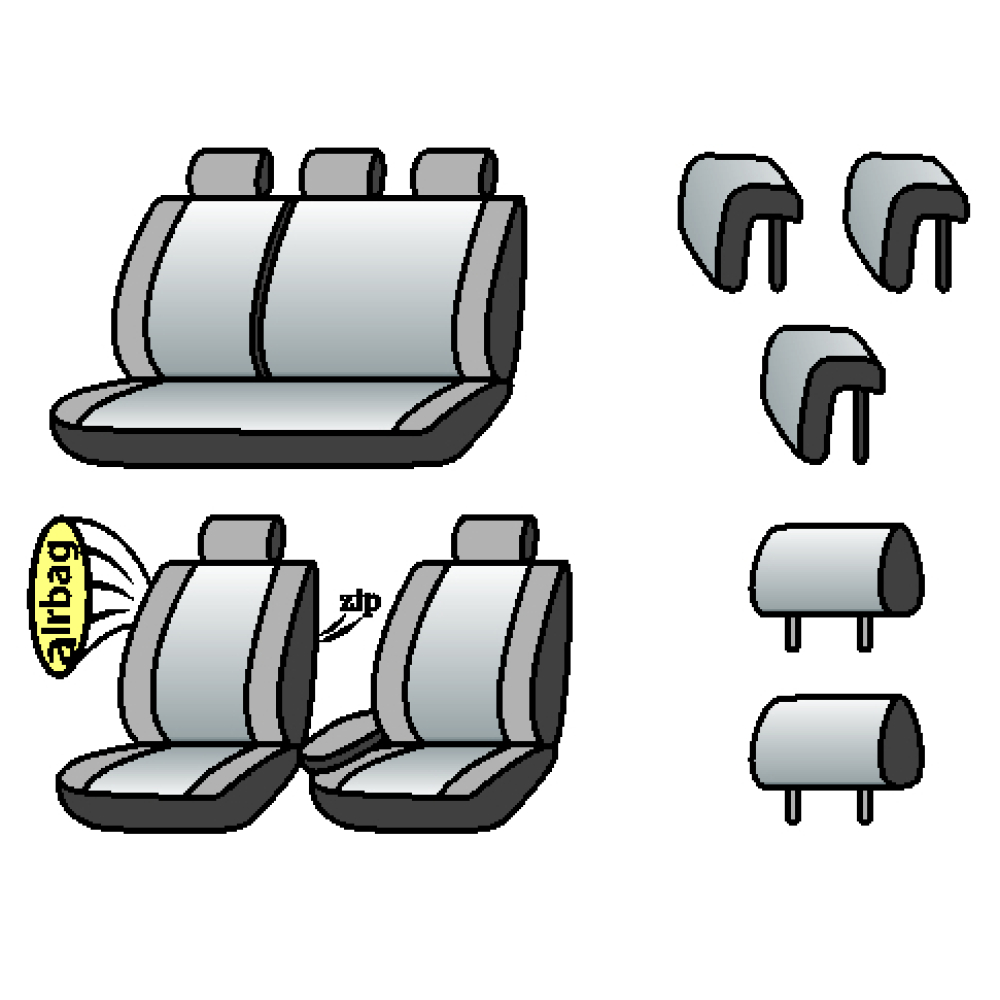 HYUNDAI Accent (USA) 2010-2017рр. (хетчбек) (airbag,сп. 1/3, пер.вод.підлок., 5