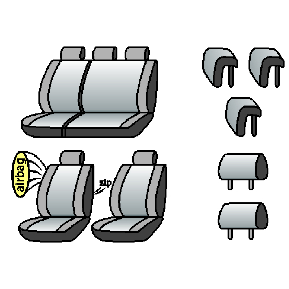 HYUNDAI i20 2012-2014рр. (хетчбек) (airbag, сп. і сид. 1/3, 5 підгол.)