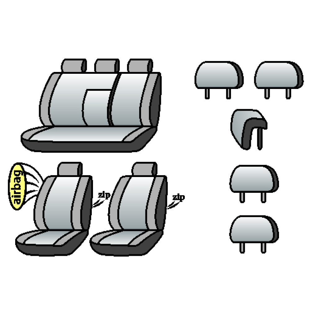 KIA Sportage USA 2011-2016рр. (універсал) (airbag,сп. 1/3, зад. підлок., 5 підго