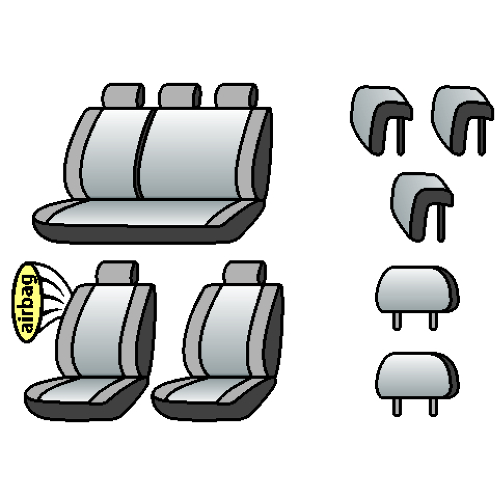 KIA Rio 2005-2010рр. (хетчбек) (airbag,сп. 1/3, 5 підгол.)