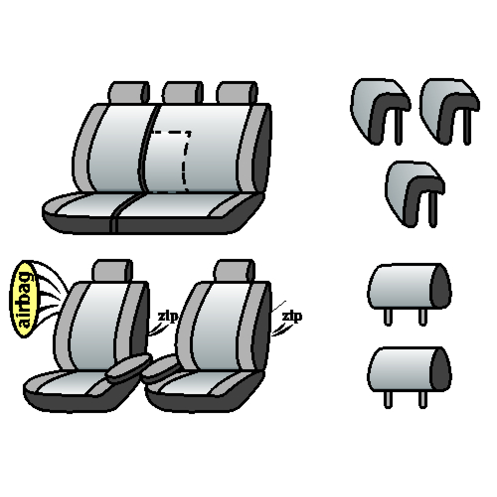 Land Rover Freelander 2006-2014рр.(універ.)(airbag,2пер.вн.підлок.,задн.підлок.,