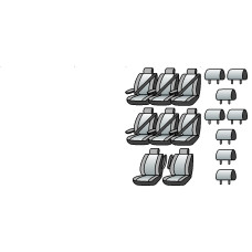 MERCEDES Sprinter 2010-2018рр.(8 місць) (8 підлок., 8 підгол.)