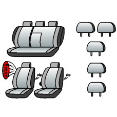 MERCEDES C (W204) 2007-2015рр. (седан) (airbag, сп.1/3, задн. підлок., крила, 5