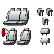 MERCEDES A (W169) 2004-2008рр. (хетчбек) (airbag, сп. і сид. 1/3, 5 підгол.)