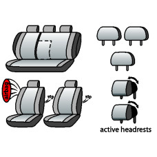 MERCEDES C (W204) 2007-2011рр. (седан) (airbag, сп. 1/3,задн. підлок., крила, 5