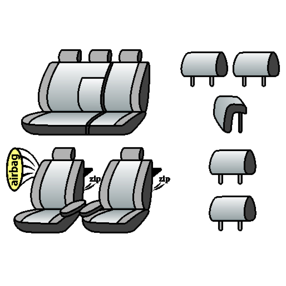 MITSUBISHI Grandis 2003-2011рр.(5 місць)(minivan)(airbag,сп. і сид.1/3,2 пер. і