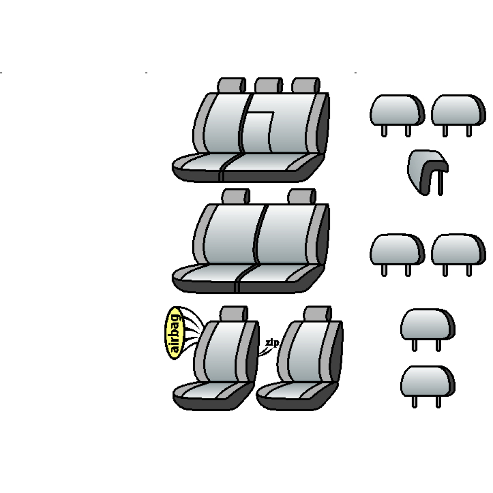 MITSUBISHI Outlander III 2015-2018рр.(7 місць)(універсал)(airbag, сп.і сид.1/3,