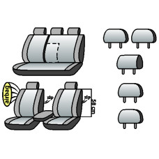 MITSUBISHI Outlander I 2003-2006рр. (універсал) ((широкі)airbag, сп. 1/3, пер. і