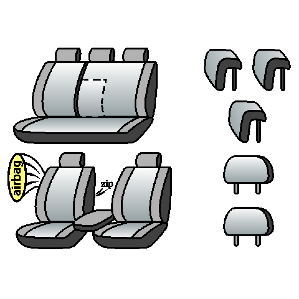 MitSUBISHI Lancer X Sportback 2007-2011рр. (хетчбек) (airbag, сп. 1/3, пер. і за