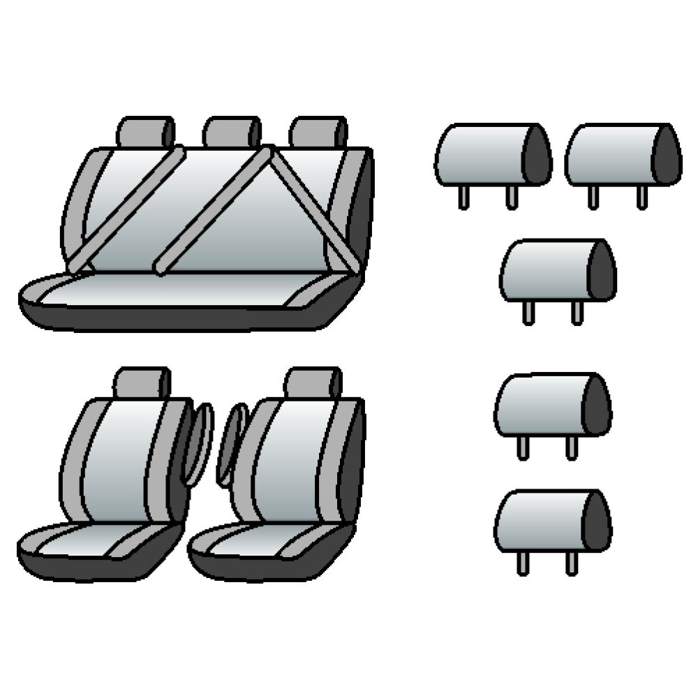 NISSAN Primastar (5місць) 2002-2014рр.(мінівен)(2 пер. вн. підлок., 5 підгол.)