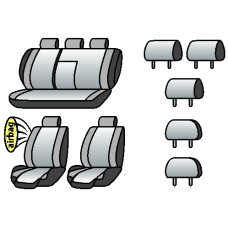 NISSAN Primera (P-11) 1999-2002рр. (седан) (airbag, сп. 1/3, задн. підлок., крил