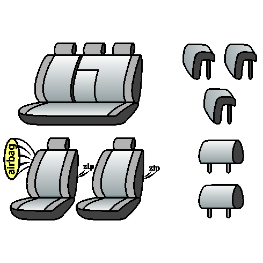 NISSAN Qashqai 2010-2013рр. Wagon (airbag, сп. 1/3,  задн. підлок., 5 підг