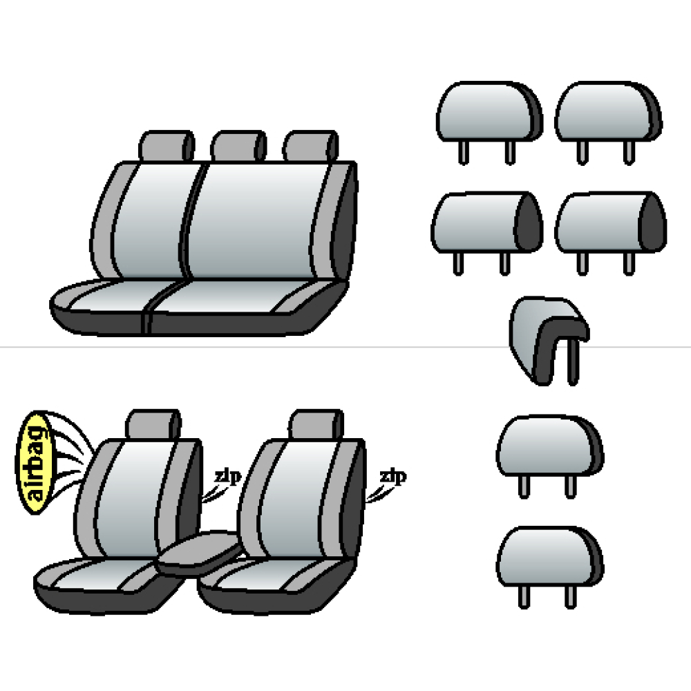 NISSAN X-Trail (I) 2001-2007рр. Wagon (airbag, сп. і сид. 1/3, пер. підлок
