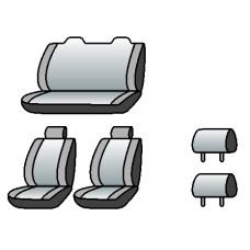 NISSAN Almera 2006-2013рр. (седан) (з вбудов. підгол.) (сп. і сид. суц., 2 підго