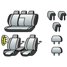 NISSAN Primera (P-12) 2002-2007рр. (седан) (airbag, сп. 1/3, передн. і задн. під