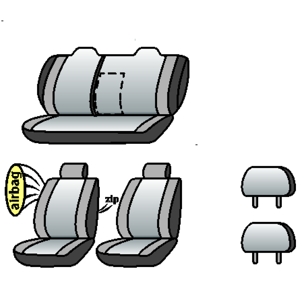NISSAN Sentra 2012-2019рр.(USA)(седан)(airbag,сп. 1/3,задн.підлок.,крила,2підг,з