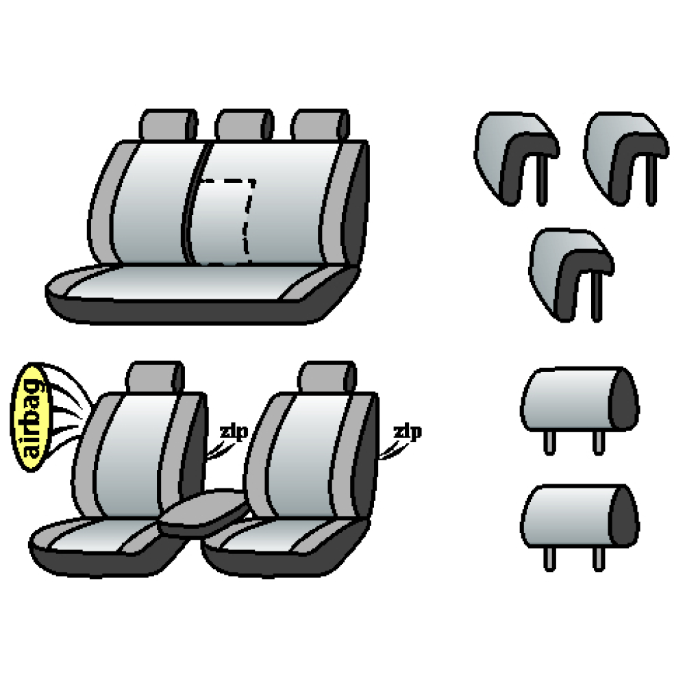 NISSAN Qashqai 2017-2021рр (універсал) (airbag, сп. 1/3,пер. і  задн. підлок., 5