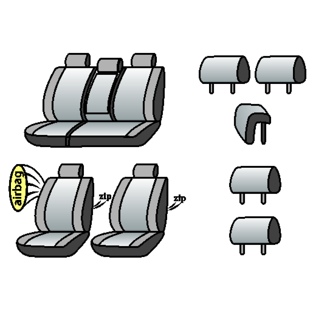 NISSAN X-Trail (III) 2017-2021рр. (універсал) (airbag, сп. і сид. 1/3, задн. під