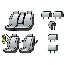 NISSAN X-Trail (III) 2017-2021рр. (універсал) (airbag, сп. і сид. 1/3, задн. під