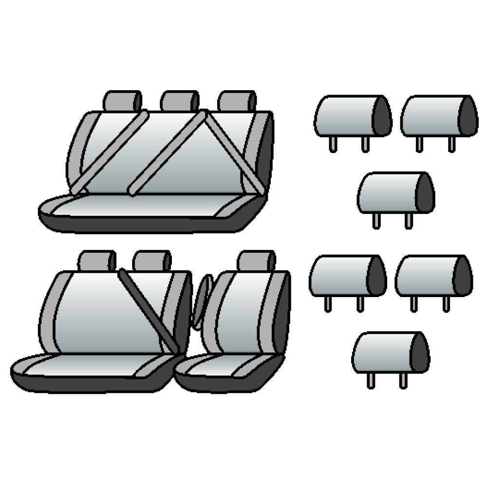 NISSAN Primastar  (6місць) 2001-2014рр. (мінівен) (1 пер. вн. підлок., 5 підгол.