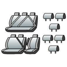 NISSAN Primastar  (6місць) 2001-2014рр. (мінівен) (1 пер. вн. підлок., 5 підгол.