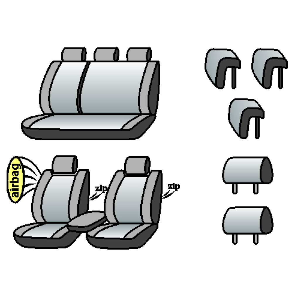 NISSAN Leaf 2010р> (хетчбек) (airbag,пер. підлок.,спинки з нішами під пігол.  сп