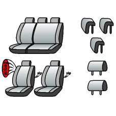 PEUGEOT 207 2006-2012рр. (хетчбек) (airbag вклад,сп. і сид. 1/3, 5 підгол.)