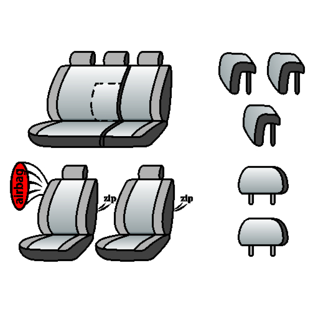 PEUGEOT 407 2004-2006рр. (седан) (airbag, сп. і сид., задн. підлок., 1/3, 5 підг